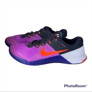 Nike Mens Metcon 2 Flywire Hyper-Violet/Concord Sz11.5 Running Shoe